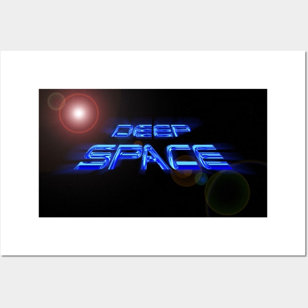 Deep Space - Blue Wall Art by The Black Panther